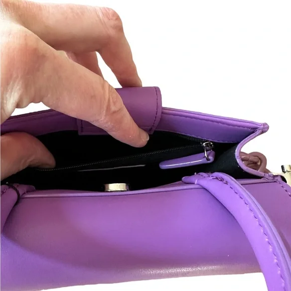 HOUSE OF WANT Vegan Leather Newbie Satchel Bag, purple - Picture 6 of 13